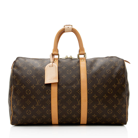 Louis Vuitton Vintage Monogram Canvas Keepall 45 Duffel Bag (SHF-21026)