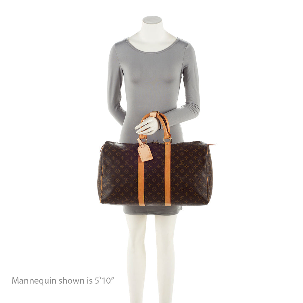 Louis Vuitton Vintage Monogram Canvas Keepall 45 Duffel Bag (SHF-21026)