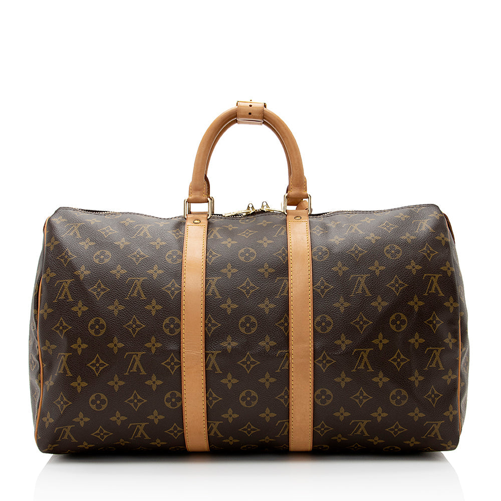 Louis Vuitton Vintage Monogram Canvas Keepall 45 Duffel Bag (SHF-21651)