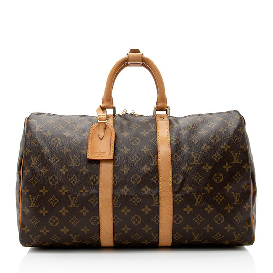 Louis Vuitton Vintage Monogram Canvas Keepall 45 Duffel Bag (SHF-21651)