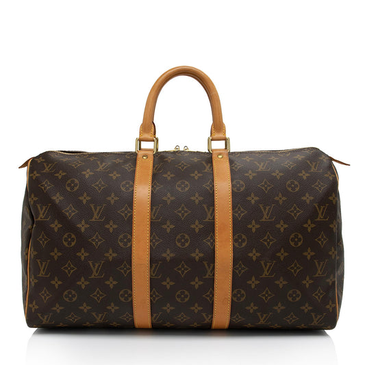 Louis Vuitton Vintage Monogram Canvas Keepall 45 Duffle Bag (SHF-6rTrqZ)