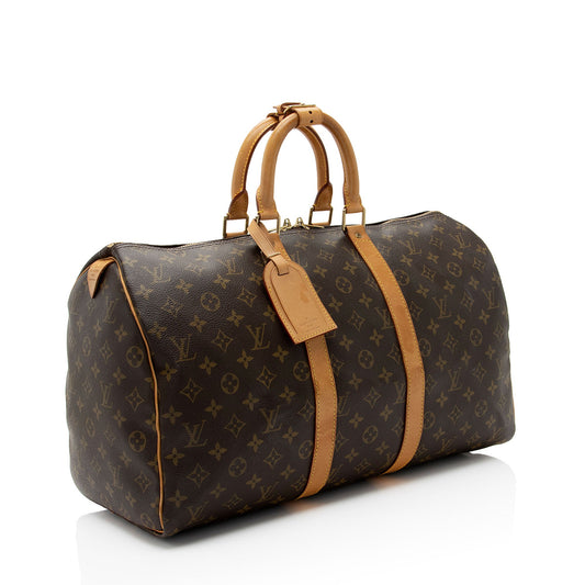 Louis Vuitton Vintage Monogram Canvas Keepall 45 Duffle Bag (SHF-O2TCCK)