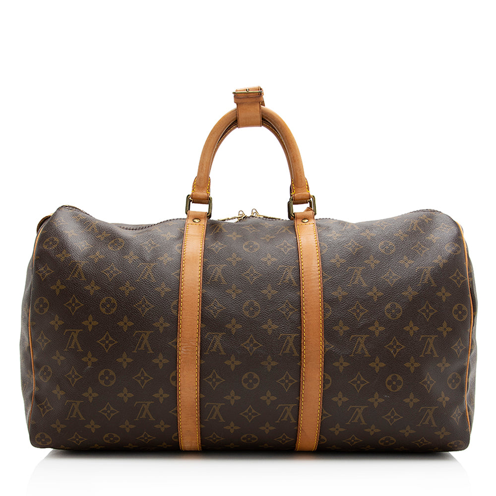 Louis Vuitton Vintage Monogram Canvas Keepall 50 Duffel Bag (SHF-20201)