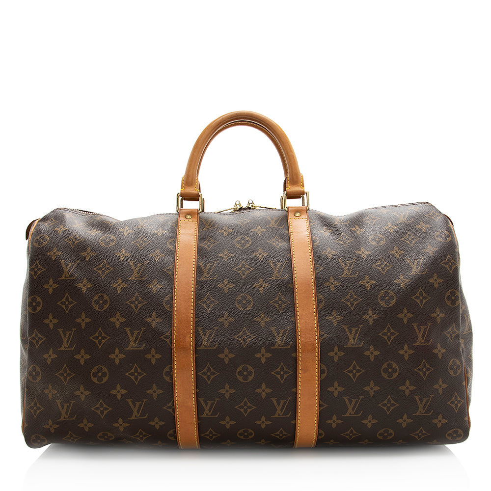 Louis Vuitton Vintage Monogram Canvas Keepall 50 Duffel Bag (SHF-20497)