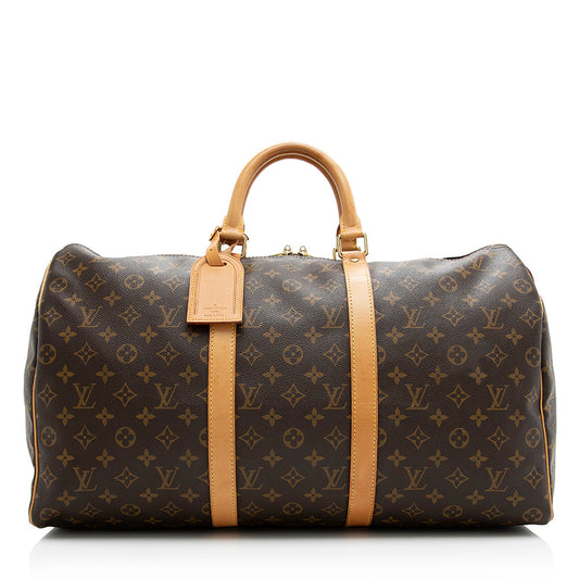 Louis Vuitton Vintage Monogram Canvas Keepall 50 Duffel Bag (SHF-21494)