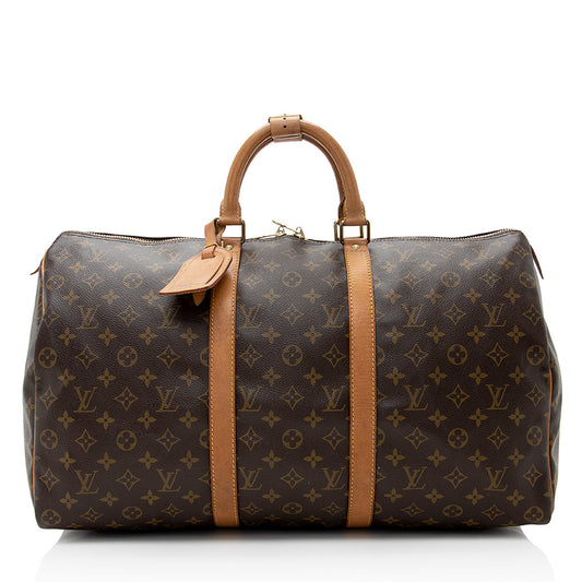 Louis Vuitton Vintage Monogram Canvas Keepall 50 Duffel Bag (SHF-21935)