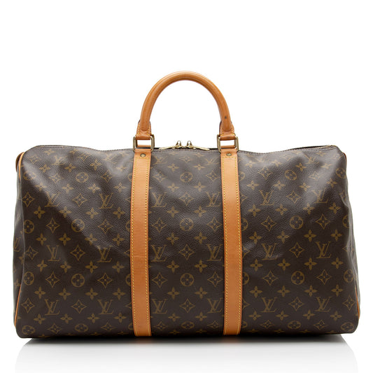 Louis Vuitton Vintage Monogram Canvas Keepall 50 Duffle Bag (SHF-eII6TM)