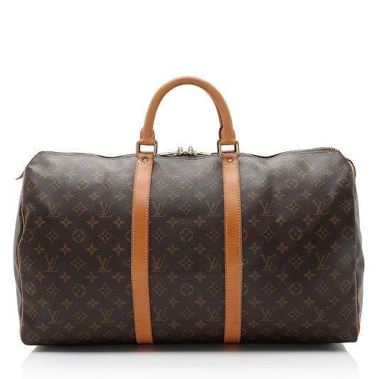 Louis Vuitton Vintage Monogram Canvas Keepall 50 Duffle Bag (SHF-GxKSuB)