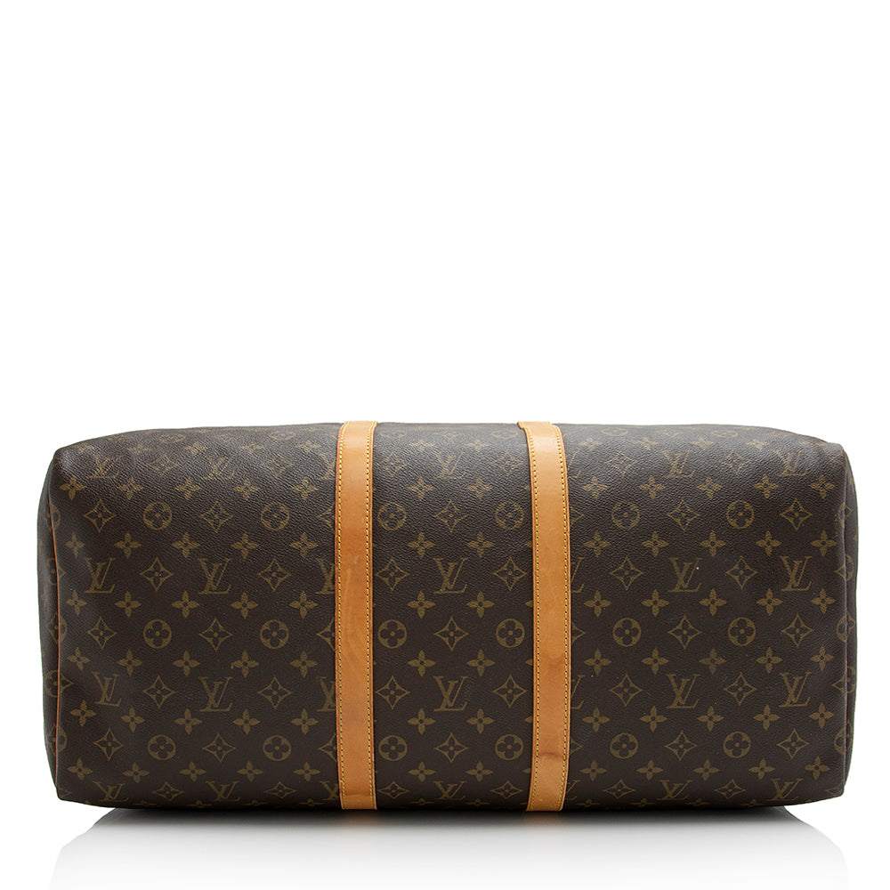 Louis Vuitton Vintage Monogram Canvas Keepall 55 Duffle Bag (SHF-21843)