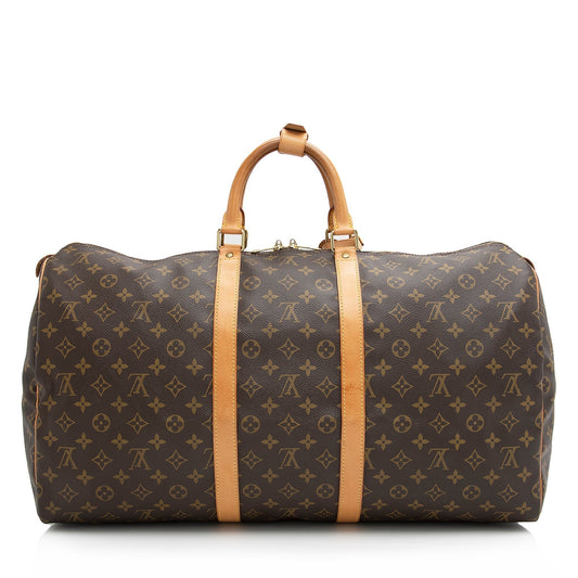 Louis Vuitton Vintage Monogram Canvas Keepall 55 Duffel Bag (SHF-22379)