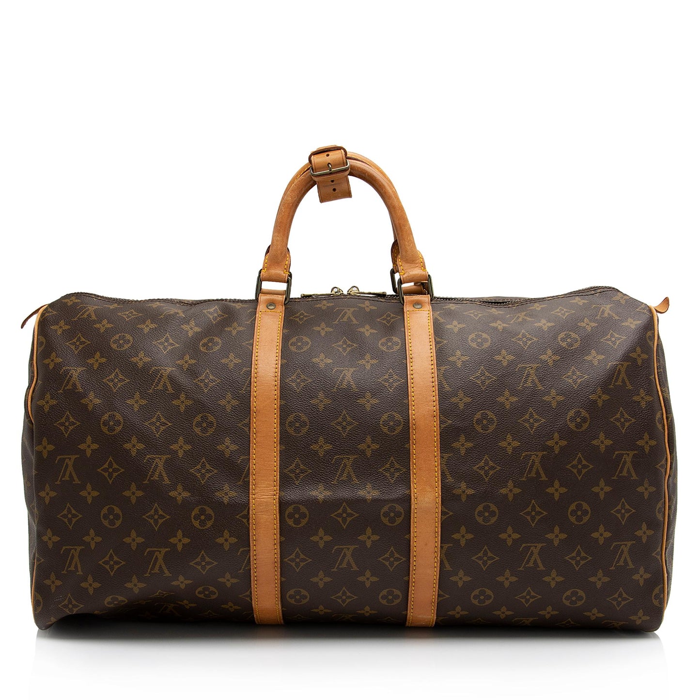 Louis Vuitton Vintage Monogram Canvas Keepall 55 Duffle Bag (SHF-HJ33aV)
