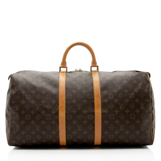 Louis Vuitton Vintage Monogram Canvas Keepall 55 Duffle Bag (SHF-4qC8Sn)