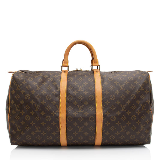 Louis Vuitton Vintage Monogram Canvas Keepall 55 Duffle Bag (SHF-V95Q6T)