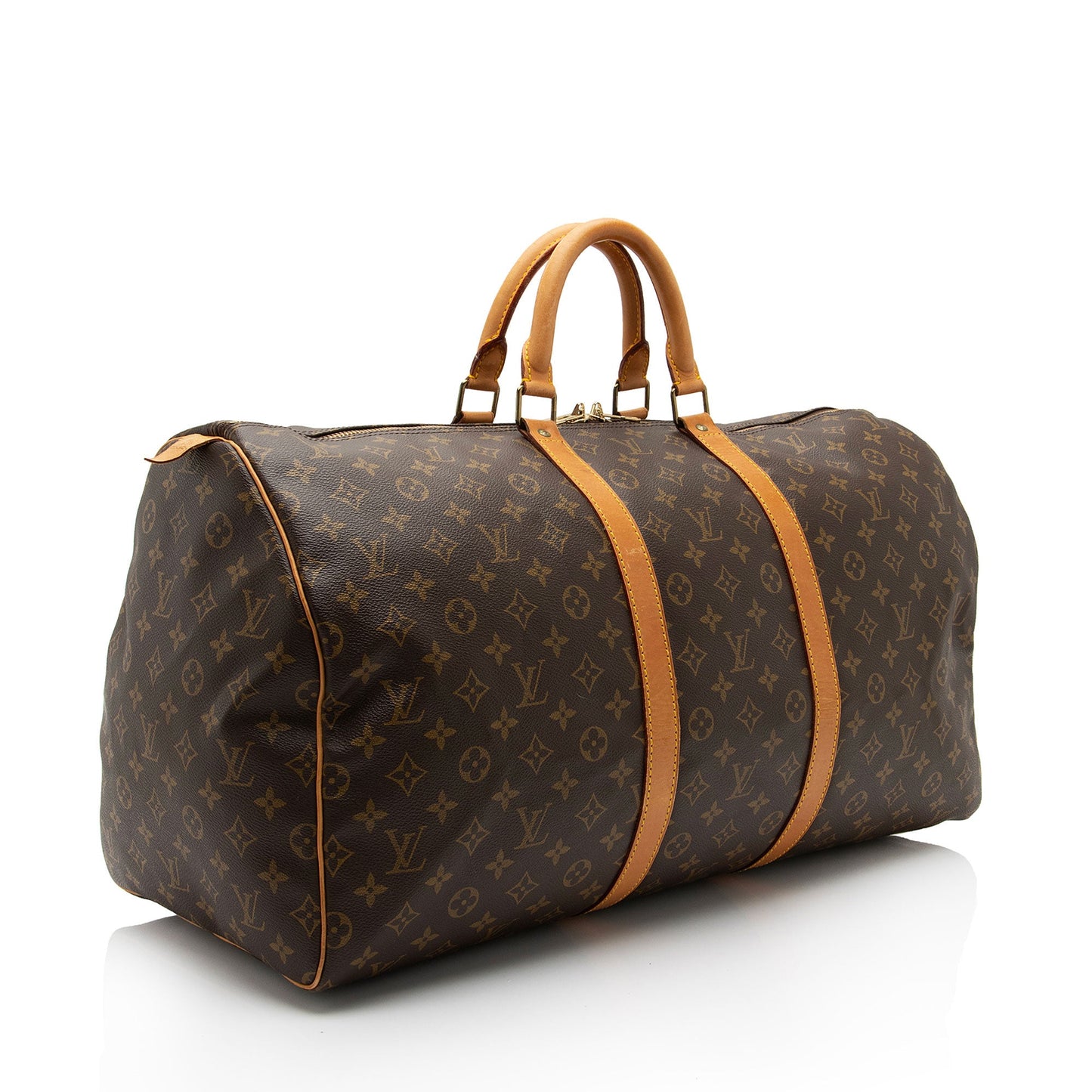 Louis Vuitton Vintage Monogram Canvas Keepall 55 Duffle Bag (SHF-4cGeiE)