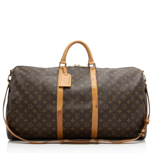 Louis Vuitton Vintage Monogram Canvas Keepall 60 Duffle Bag -  (SHF-23427)