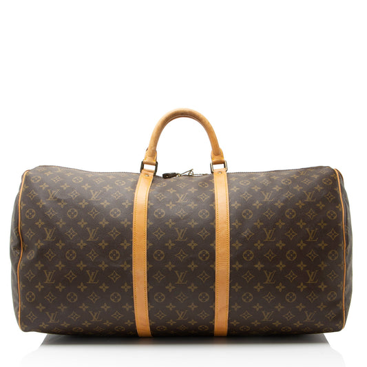 Louis Vuitton Vintage Monogram Canvas Keepall 60 Duffle