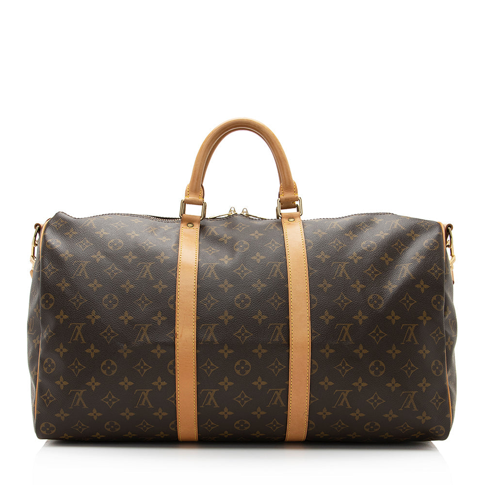Louis Vuitton Vintage Monogram Canvas Keepall Bandouliere 50 Duffel Bag -  (SHF-20312)