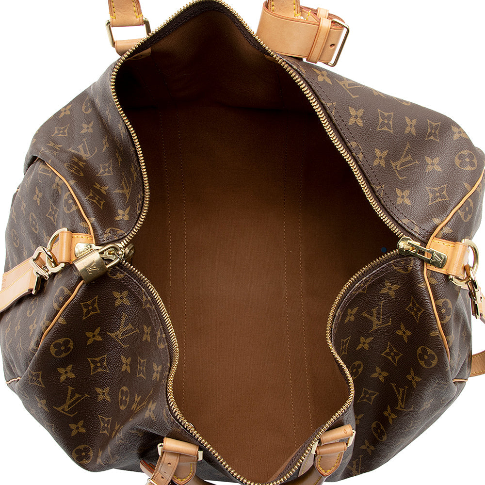 Louis Vuitton Vintage Monogram Canvas Keepall Bandouliere 50 Duffel Bag (SHF-21454)