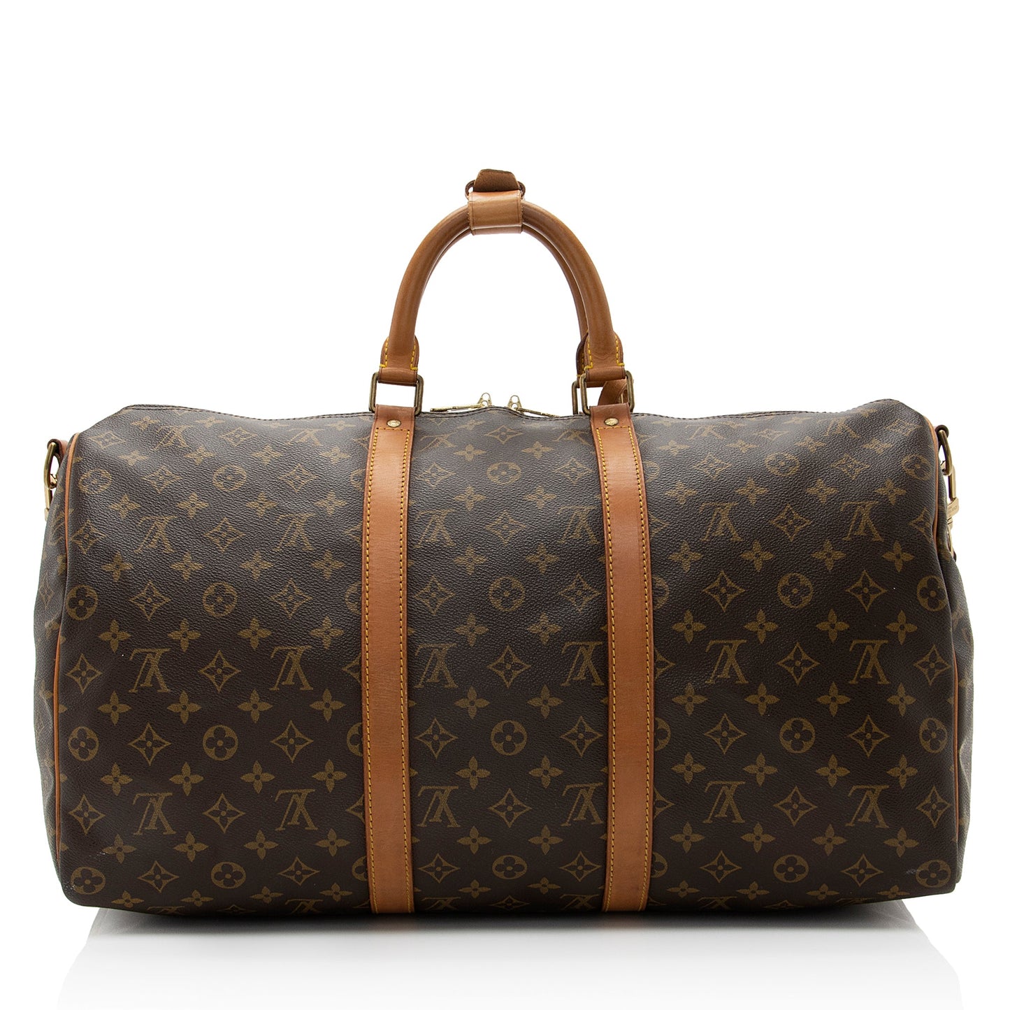 Louis Vuitton Vintage Monogram Canvas Keepall Bandouliere 50 Duffel Bag (SHF-22254)