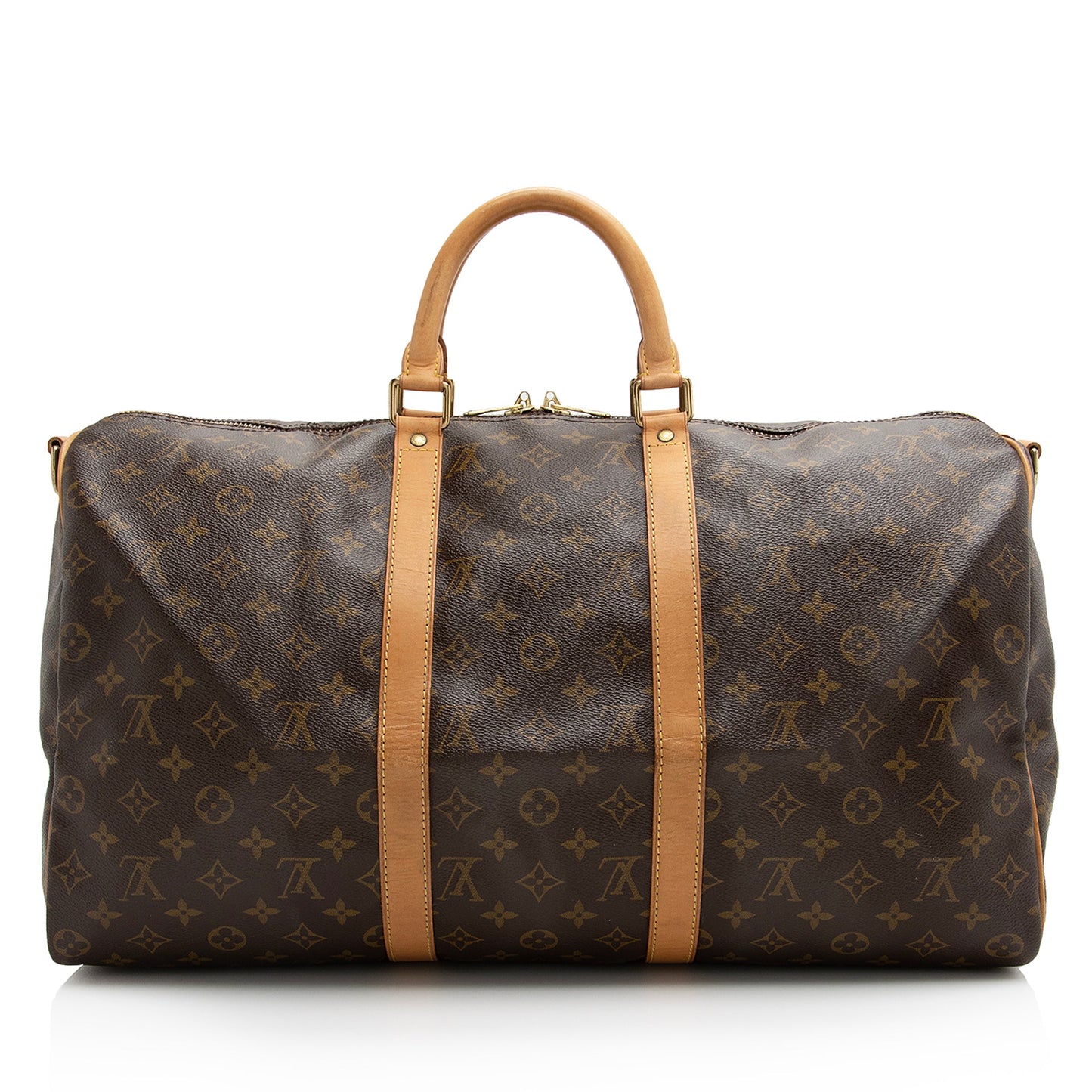 Louis Vuitton Vintage Monogram Canvas Keepall Bandouliere 50 Duffle Bag (SHF-22496)