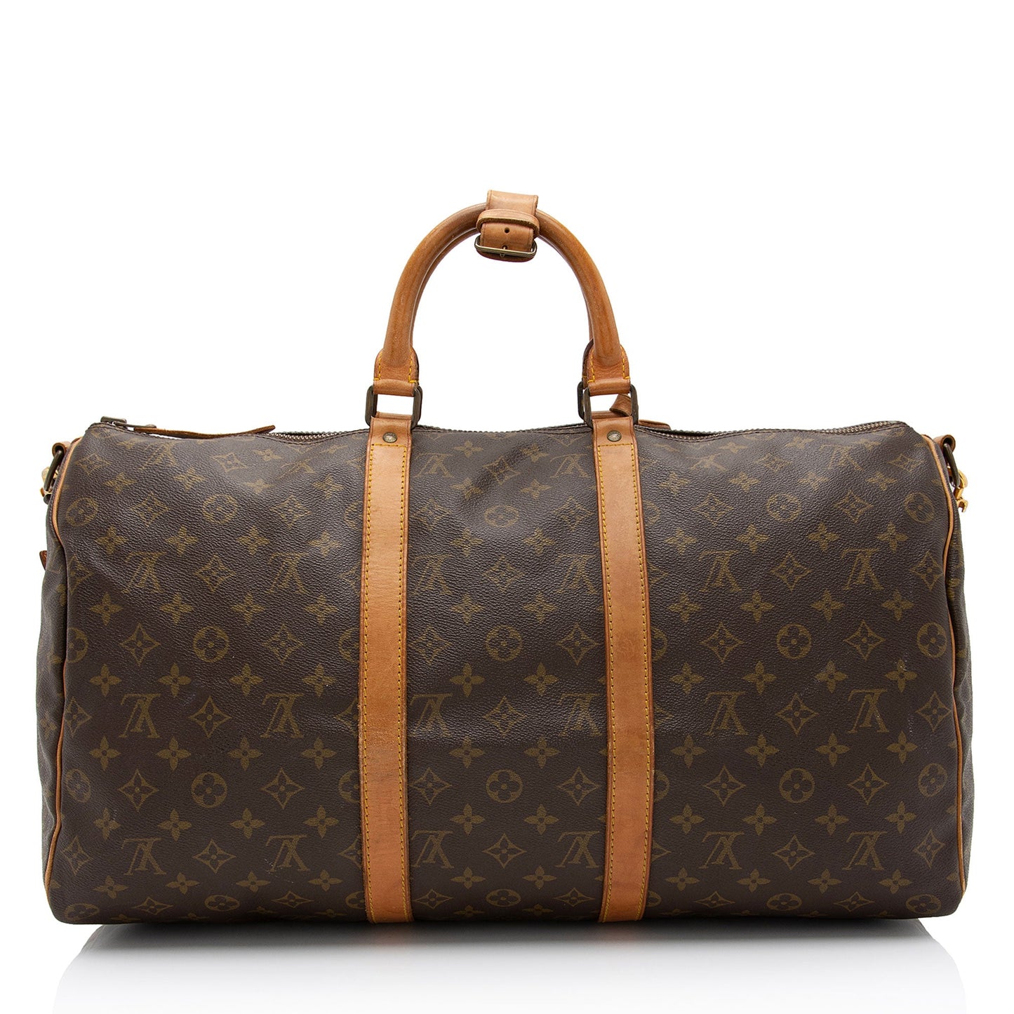 Louis Vuitton Vintage Monogram Canvas Keepall Bandouliere 50 Duffle Bag (SHF-3GGL8o)