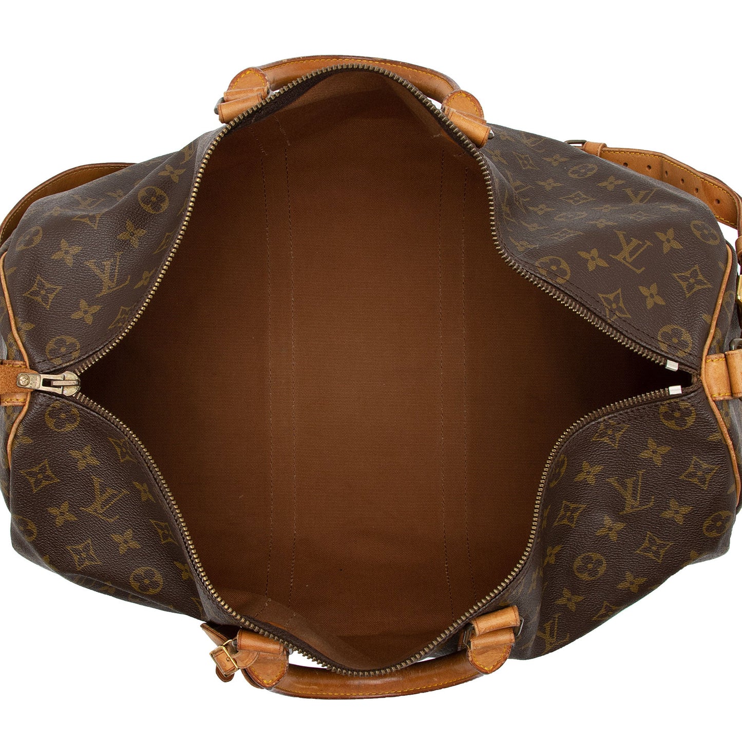 Louis Vuitton Vintage Monogram Canvas Keepall Bandouliere 50 Duffle Bag (SHF-3GGL8o)