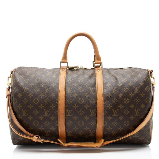 Louis Vuitton Vintage Monogram Canvas Keepall Bandouliere 50 Duffle