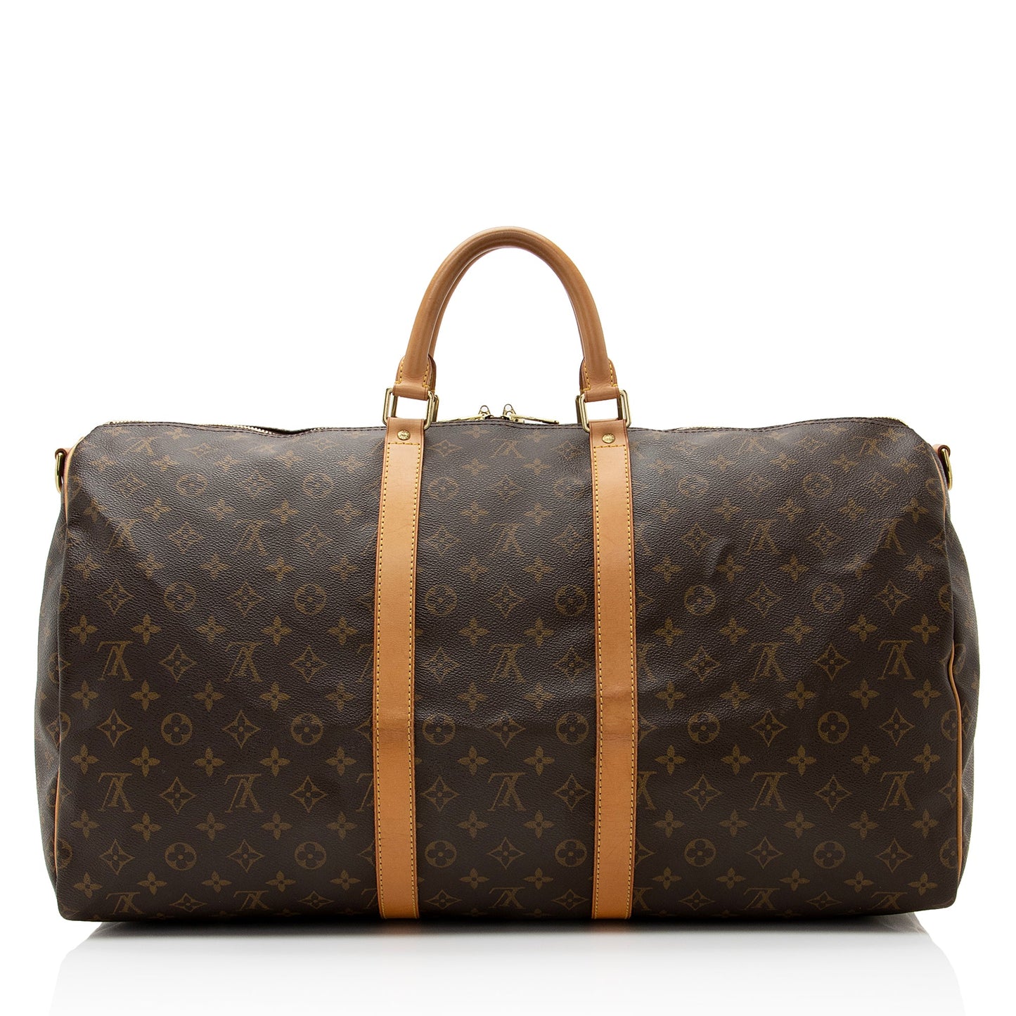 Louis Vuitton Vintage Monogram Canvas Keepall Bandouliere 55 Duffle Bag (SHF-22479)
