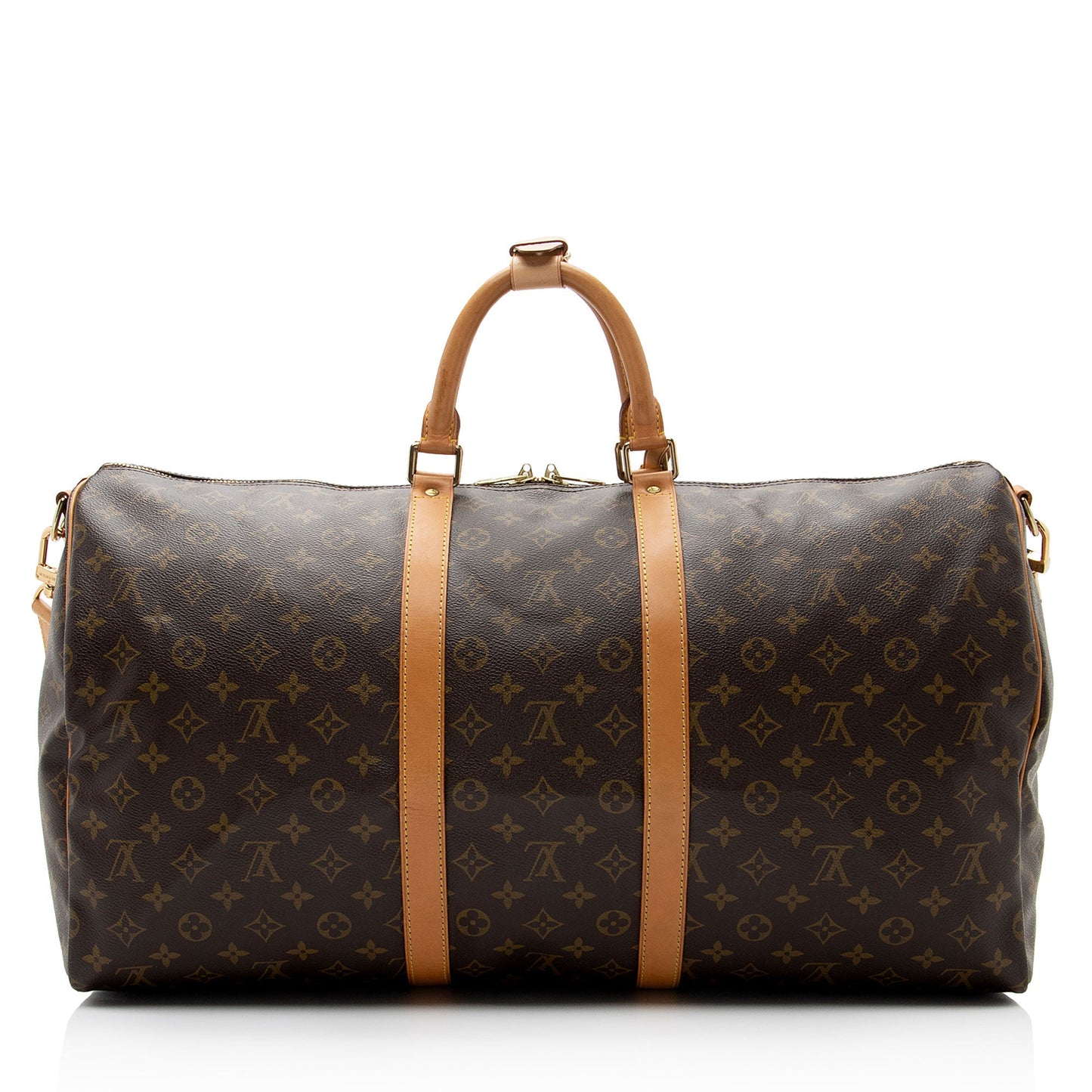 Louis Vuitton Vintage Monogram Canvas Keepall Bandouliere 55 Duffle Bag (SHF-KRqlod)