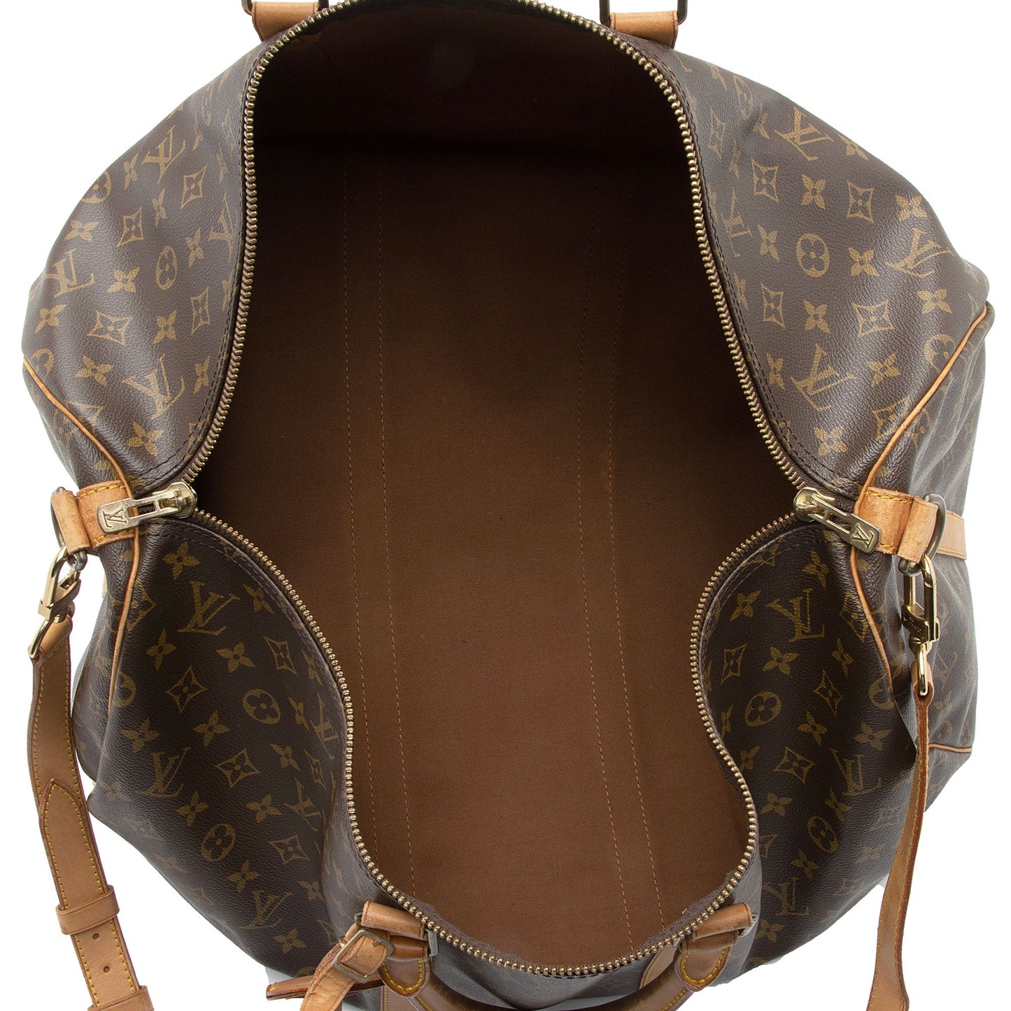 Louis Vuitton Vintage Monogram Canvas Keepall Bandouliere 55 Duffle Bag (SHF-DjCkRL)
