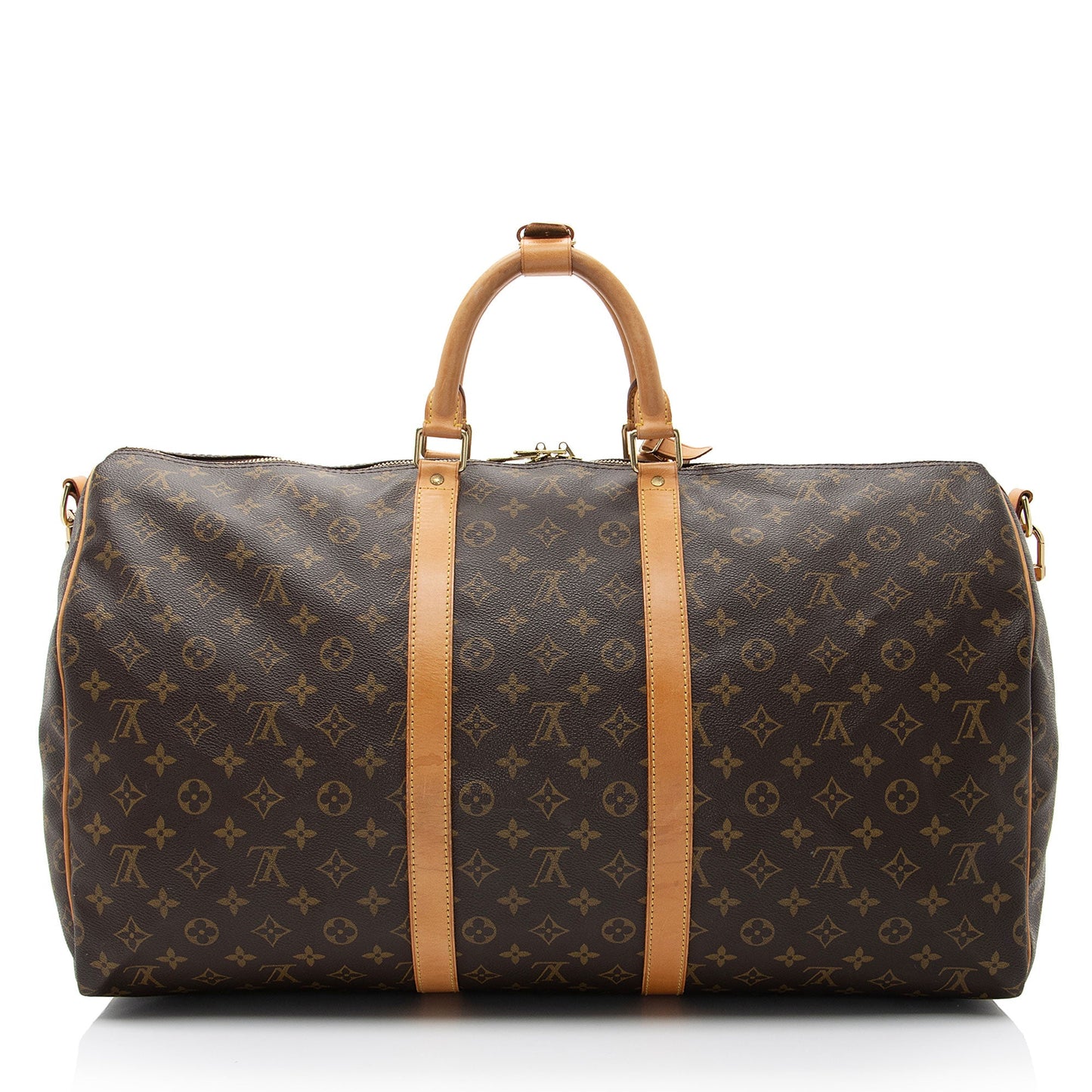 Louis Vuitton Vintage Monogram Canvas Keepall Bandouliere 55 Duffle (SHF-cC9VNm)
