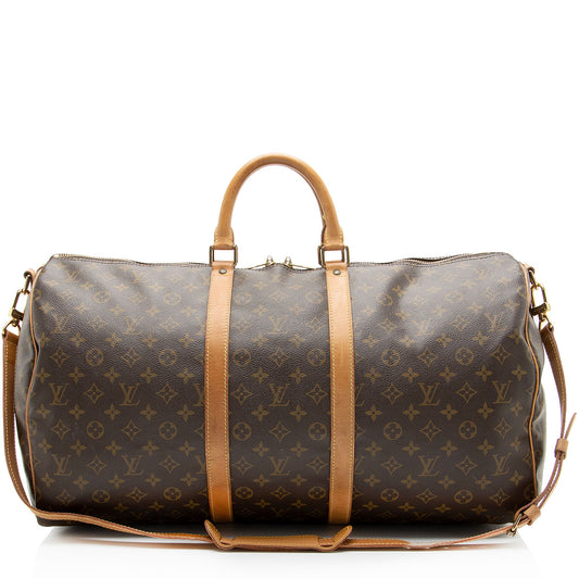 Louis Vuitton Vintage Monogram Canvas Keepall Bandouliere 55 Duffle