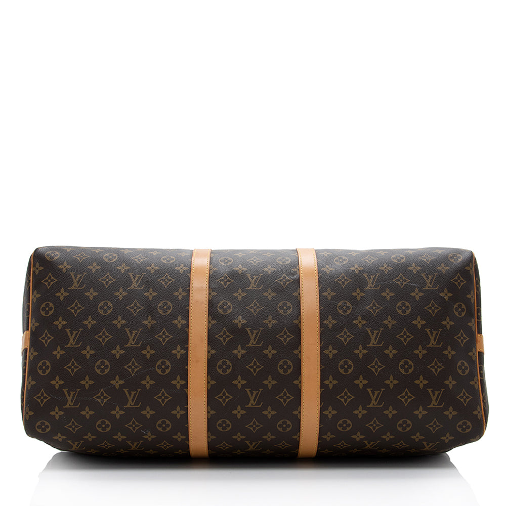 Louis Vuitton Vintage Monogram Canvas Keepall Bandouliere 60 Duffel Bag -  (SHF-16878)