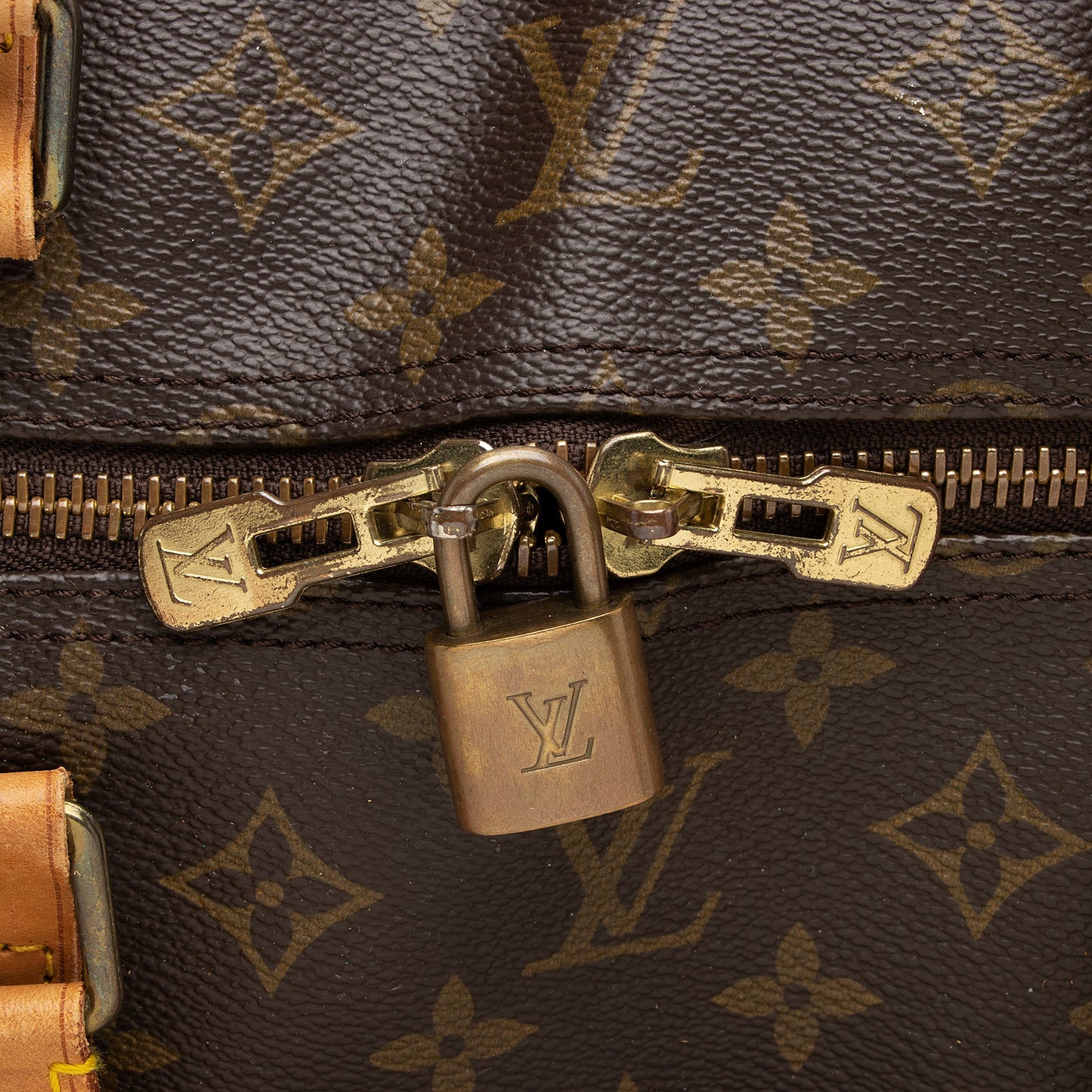 Louis Vuitton Vintage Monogram Canvas Keepall Bandouliere 60 Duffle Bag (SHF-3l2nxP)