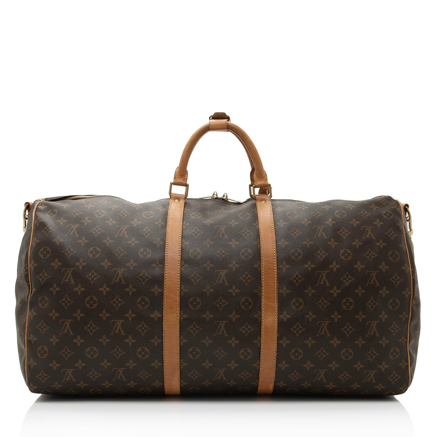 Louis Vuitton Vintage Monogram Canvas Keepall Bandouliere 60 Duffle Bag (SHF-Nob4B7)