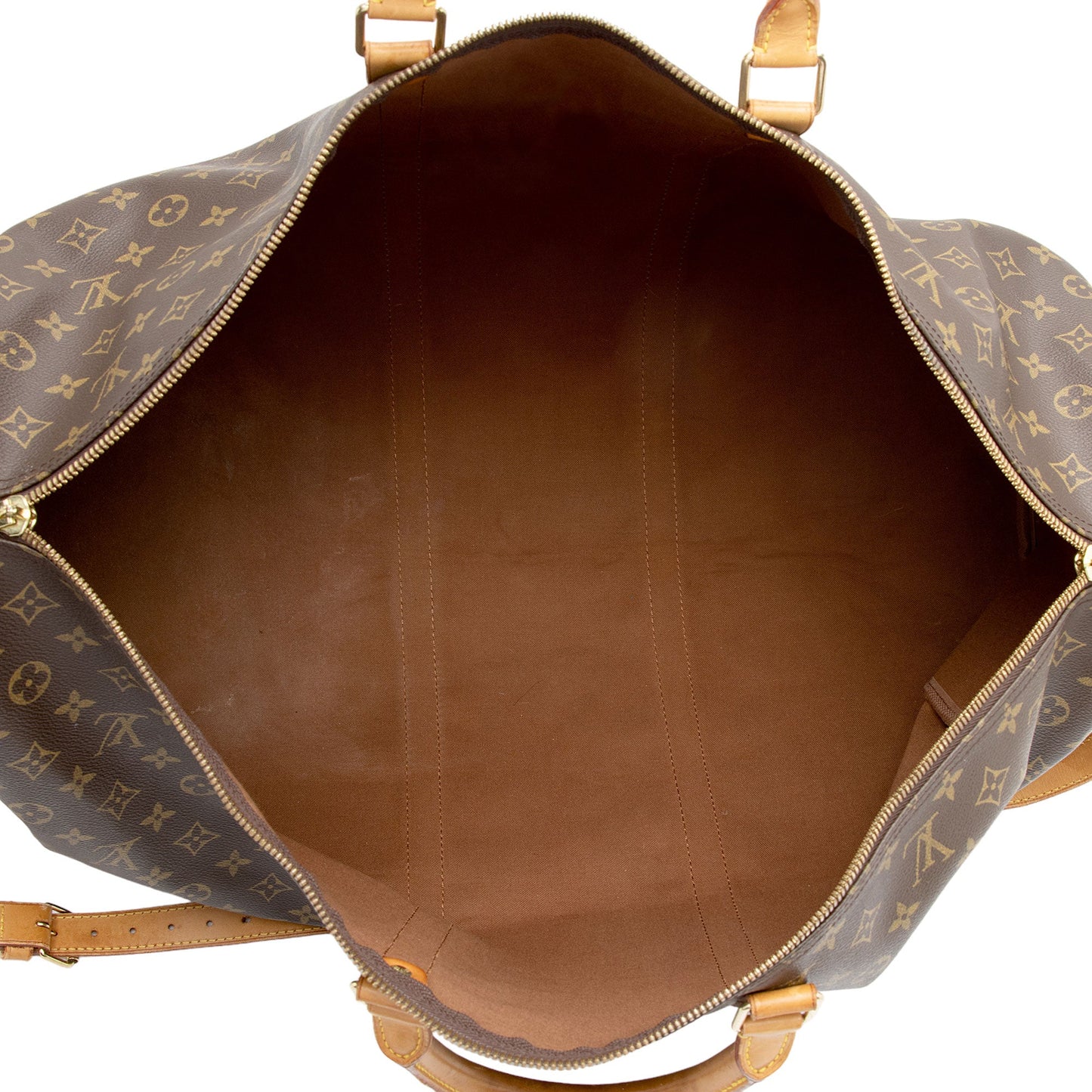 Louis Vuitton Vintage Monogram Canvas Keepall Bandouliere 60 Duffle (SHF-Pcqeua)