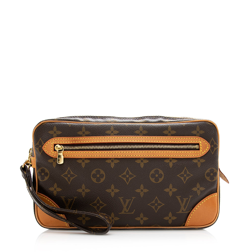 Louis Vuitton Vintage Monogram Canvas Marly Dragonne GM Clutch (SHF-21169)