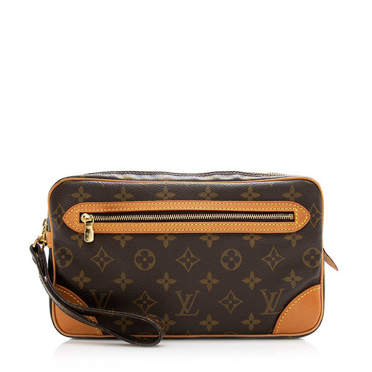 Louis Vuitton Vintage Monogram Canvas Marly Dragonne GM Clutch (SHF-21169)