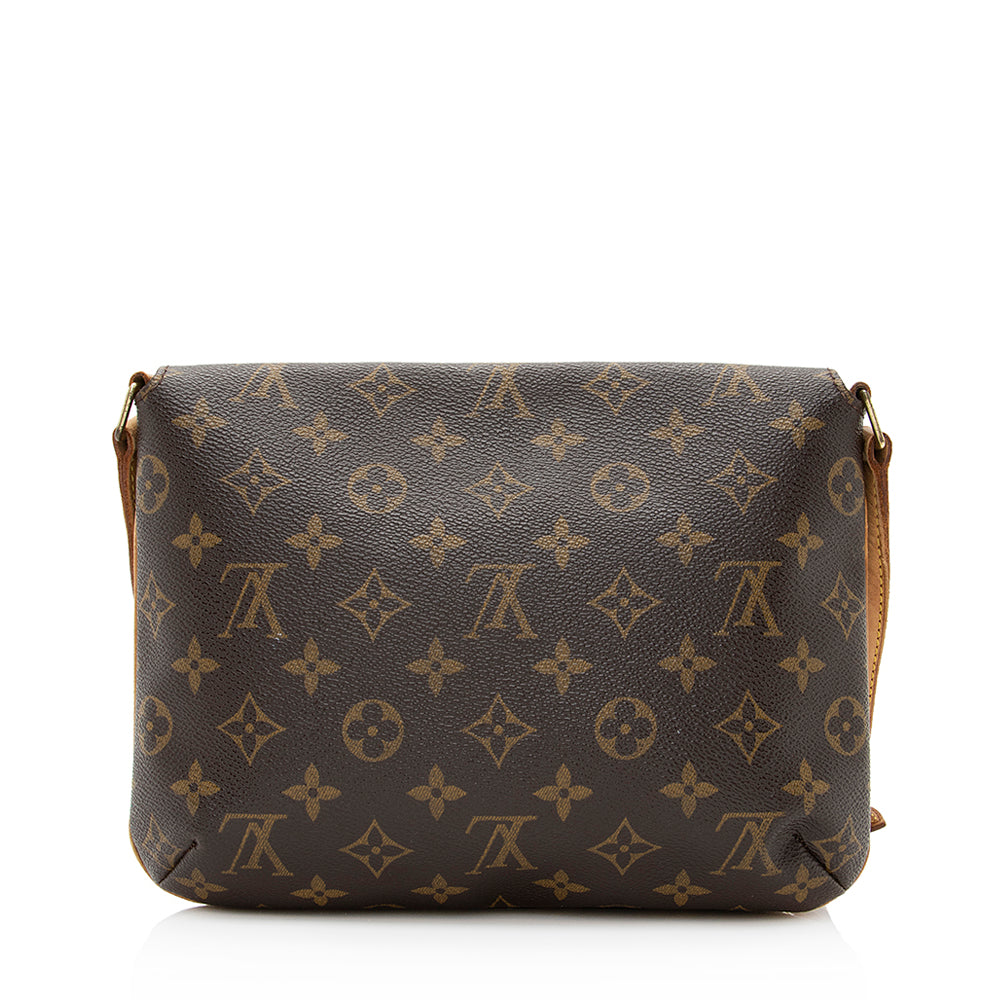 Louis Vuitton Vintage Monogram Canvas Musette Tango Shoulder Bag -  (SHF-20117)