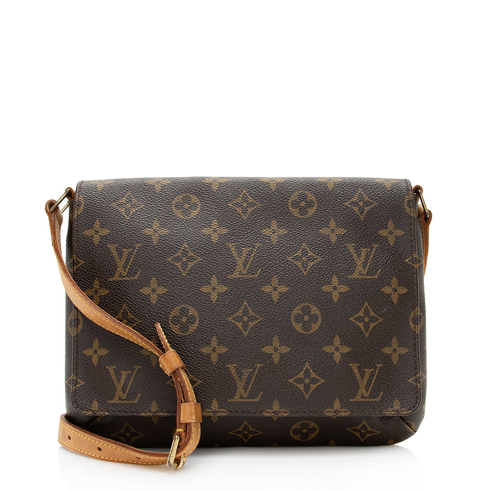 Louis Vuitton Vintage Monogram Canvas Musette Tango Shoulder Bag -  (SHF-20117)