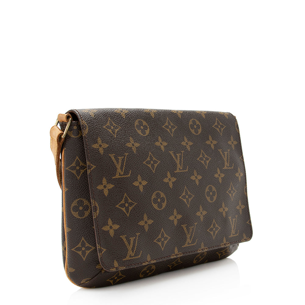 Louis Vuitton Vintage Monogram Canvas Musette Tango Shoulder Bag -  (SHF-20117)