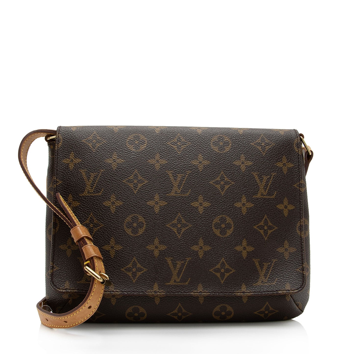 Louis Vuitton Vintage Monogram Canvas Musette Tango Shoulder Bag (SHF-KMDI1u)