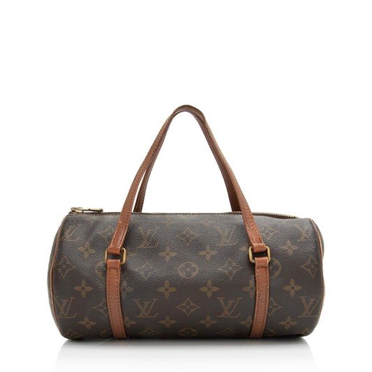 Louis Vuitton Vintage Monogram Canvas Papillon 26 Satchel -  (SHF-R3uOKz)
