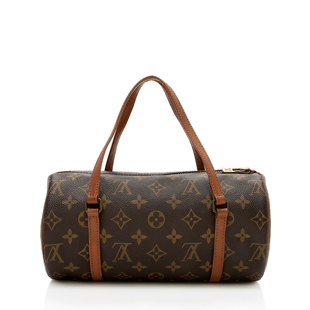 Louis Vuitton Vintage Monogram Canvas Papillon 26 Satchel (SHF-13757)