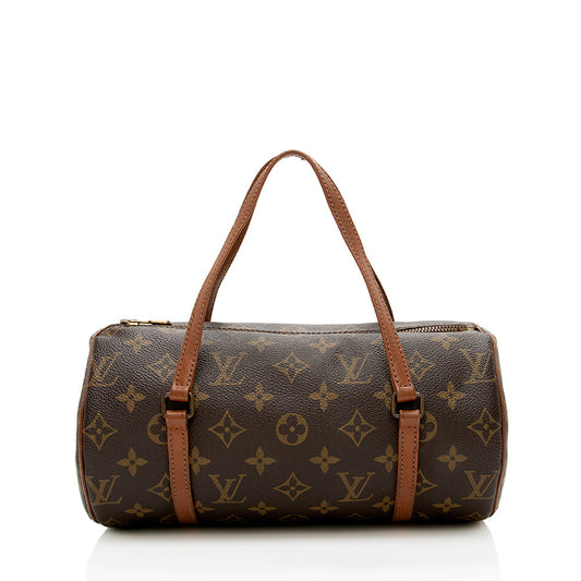 Louis Vuitton Vintage Monogram Canvas Papillon 26 Satchel (SHF-13757)