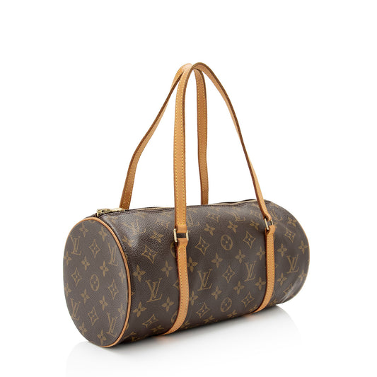 Louis Vuitton Vintage Monogram Canvas Papillon 30 Satchel (SHF-oGFTdu)