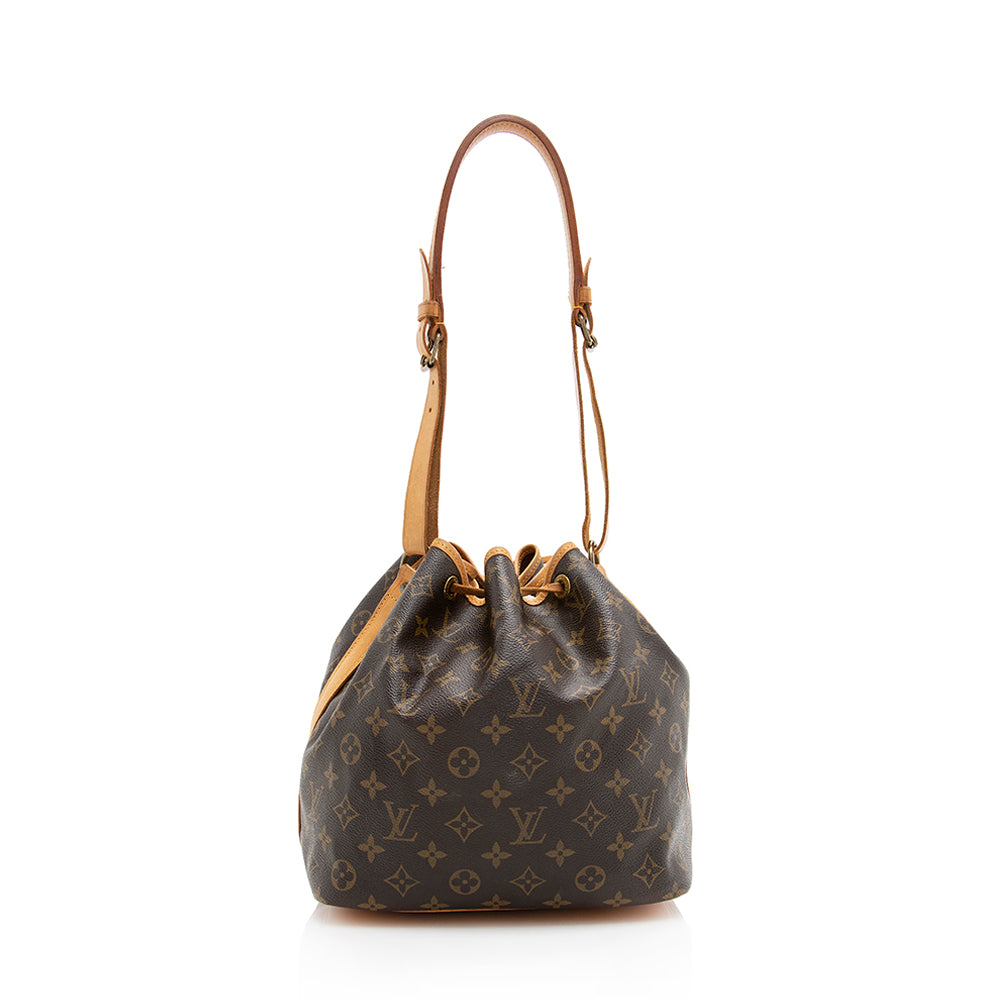 Louis Vuitton Vintage Monogram Canvas Petit Noe Shoulder Bag (SHF-19548)