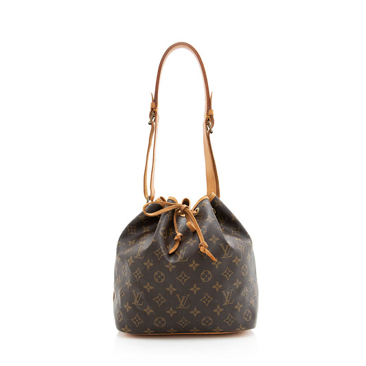 Louis Vuitton Vintage Monogram Canvas Petit Noe Shoulder Bag (SHF-19548)