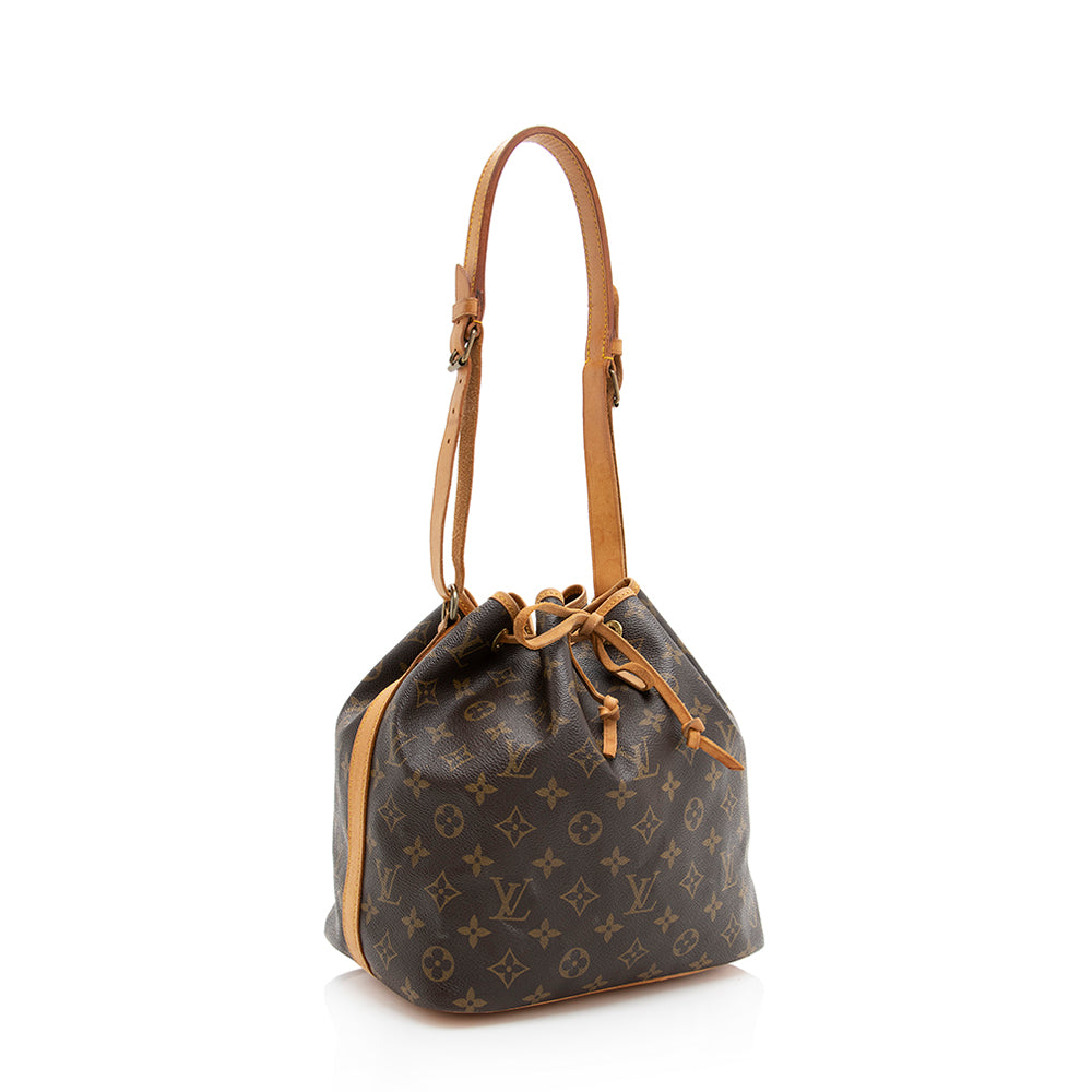 Louis Vuitton Vintage Monogram Canvas Petit Noe Shoulder Bag (SHF-19548)