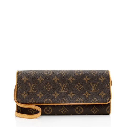 Louis Vuitton Vintage Monogram Canvas Pochette Twin GM Shoulder Bag (SHF-lrMdPe)